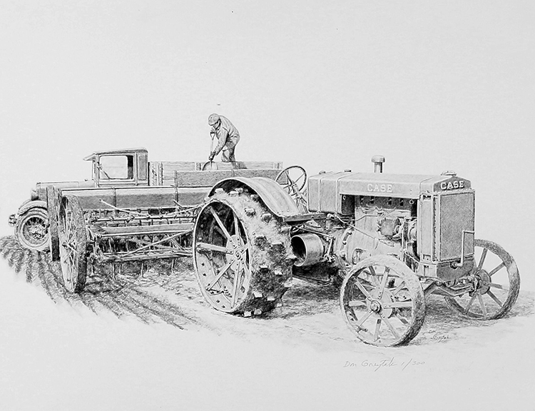 Filling the Grain Drill